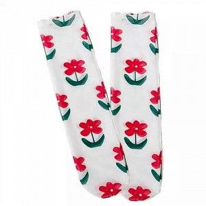 25950 Дизайнерские носки серии Fashion Step "Винтажное лето", one size (белый/красные цветы), 2690000025950