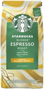 Кофе в зернах Starbucks Blonde Espresso Roast светлая обжарка, 200 г