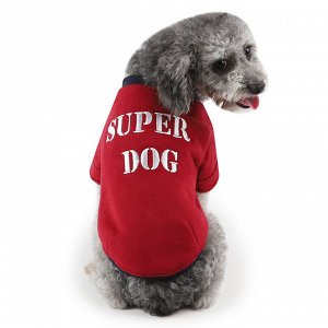 Кофта для собаки "Super dog", цвет красный