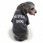 Кофта для собаки &quot;Super dog&quot;, цвет серый