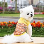 Футболка для животных, принт &quot;Ананас&quot;, цвет желтый
