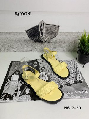 Женские сандалии М612-30 желтые