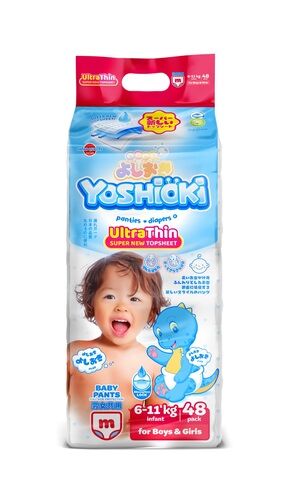 Трусики-подгузники Ultra-Thin YOSHIOKI, р.M (6-11кг) 48 шт