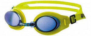 Очки для плавания детские,PVC/силикон, цв.желт./син   тм.ATEMI