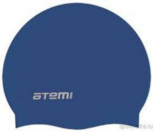 Шапочка для плавания  силикон, синяя  тм. ATEMI