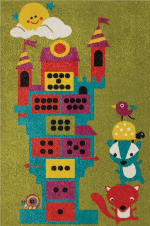 Ковер Ковер детский Play размер 1,20X1,70 дизайн O 60AMA /  / Прямоугольник /  / Высота ворса 8 мм / Полипропилен - Frize / Основные цвета: Многоцветный / Сербия