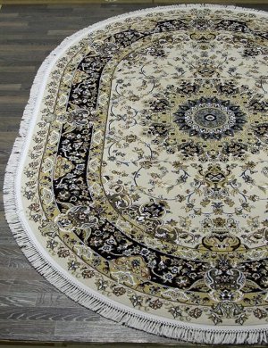 Ковер Ковер SHAHREZA d206 CREAM-NAVY Овал 0.80x1.33 / овал / 0.80x1.33 / Высота ворса: / нет данных / /  / Основные цвета изделия: CREAM-NAVY /