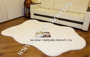 Ковер Ковер Паффи S331A WHITE, форма 1.60х2.3 / Форма / 1.60x2.3 / Высота ворса: 40 мм / Хлопок/Акрил/Вискоза / Основные цвета изделия: --- / Бельгия