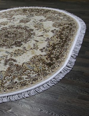 Ковер Ковер SHAHREZA d211 CREAM-BROWN Овал 0.80x1.33 / овал / 0.80x1.33 / Высота ворса: / нет данных / /  / Основные цвета изделия: CREAM-BROWN /