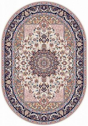 Ковер Ковер SHAHREZA d212 CREAM-NAVY Овал 0.70x1.20 / овал / 0.70x1.20 / Высота ворса: / нет данных / /  / Основные цвета изделия: CREAM-NAVY /