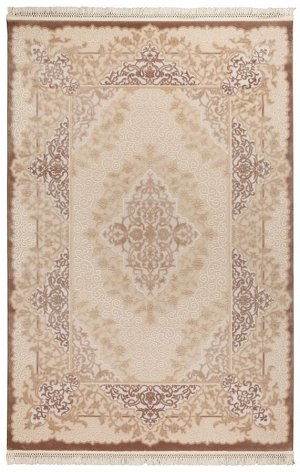 Ковер Ковер Авангард 3439D, BEIGE - CREAM, прямой 1.60х2.30 /  / прямоугольник / 1.6x2.3 / Высота ворса 12 мм / Акрил/вискоза / Основные цвета: Беж и цвет венге / Турция