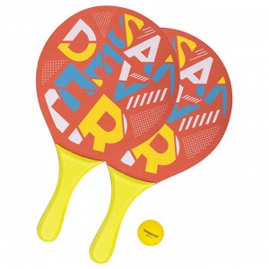 Набор для пляжного тенниса woody racket (2 ракетки и мяч) artengo