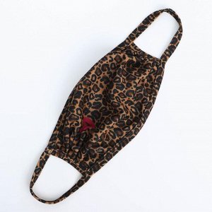 Маска защитная текстильная «Леопард», многоразовая