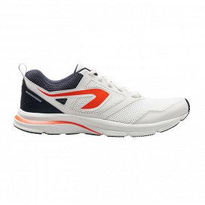 Кроссовки для бега мужские run active бело-оранжевые kalenji