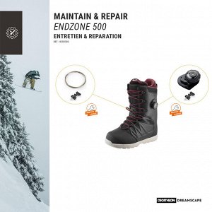 Ботинки для сноуборда мужские черные Freestyle/All Mountain, Endzone DREAMSCAPE