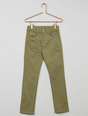 Узкие брюки из твила Eco-conception
