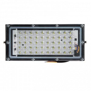 Прожектор светодиодный модульный Luazon Lighting M-01B 50Вт, IP65, 4500Лм, 6500К,220В Черный