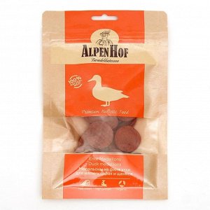 Медальоны из утки AlpenHof для собак и щенков мелких пород, 50 г