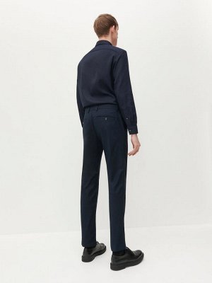 Брюки-чиносы slim fit из ткани с добавлением хлопка