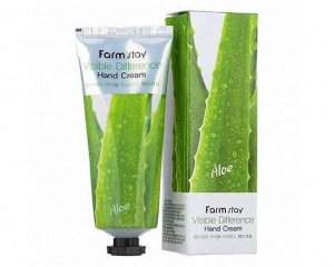 KR/ FarmStay Крем д/рук Visible Difference Aloe, 100мл