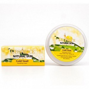 KR/ DEOPROCE Natural Skin GOLD SNAIL Крем для лица (Золотая Улитка), 100гр./№1431A