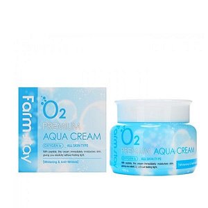 KR/ FarmStay Premium Aqua Cream O2 Крем д/лица "О2", 100г