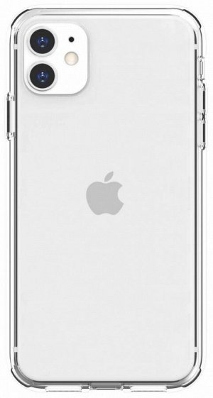 Силиконовый прозрачный чехол на телефон для Iphone с укрепленным бампером