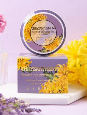 KR/ JIGOTT Flower Chrysanthemum Nourishing Cream Крем для лица "Хризантема", 100мл