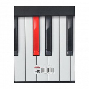 Дневник для музыкальной школы 48 листов на скрепке "Красная клавиша", обложка мелованный картон, глянцевая ламинация