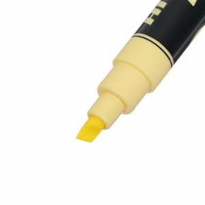 Маркер текстовыделитель 5.0 Centropen "Flexi 8542/27 SOFT", пастельный, цвет жёлтый