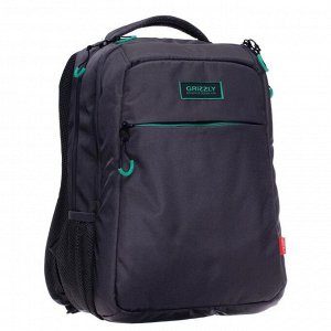 Рюкзак молодежный, Grizzly RU-030, 39x26x19 см, эргономичная спинка, серый