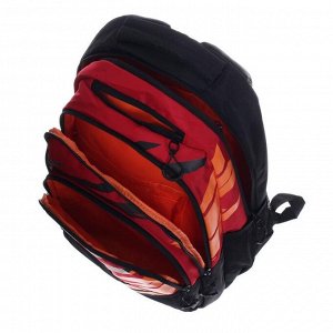 Рюкзак молодежный, Grizzly RU-130, 45x32x23 см, эргономичная спинка, отделение для ноутбука, красный