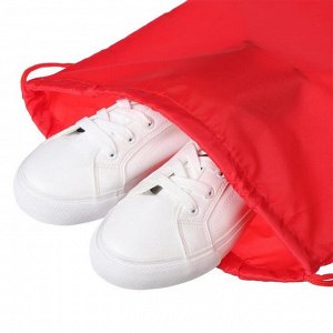 Мешок для обуви Стандарт 420 х 350 мм, цвет Красный Calligrata