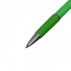 Ручка шариковая автоматическая Mazari Vigorous, 1.0 мм, резиновый упор, синяя, корпус МИКС