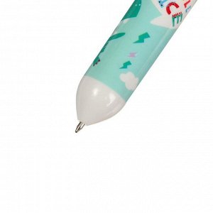 Ручка шариковая автоматическая 10-ти цветная, стержень 0,7мм Дракон