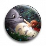 Значок металлический-&quot;Хаяо Миядзаки и Студия Гибли&quot;