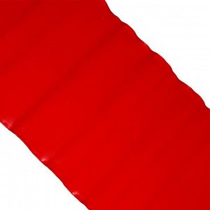 Лента бордюрная, 0.3 ? 9 м, толщина 0.6 мм, гофра, пластиковая, красная