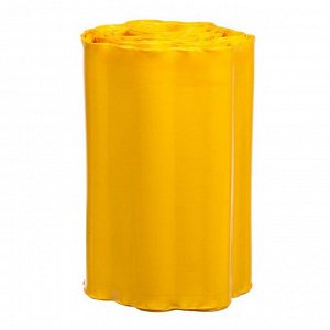 Лента бордюрная, 0.3 ? 9 м, толщина 0.6 мм, гофра, пластиковая, жёлтая