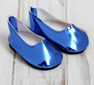 Туфли для куклы «Шик», длина стопы: 7 см, цвет синий