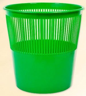Корзина для бумаг 12 литров пластиковая зеленая TZ 11824-10 Tukzar