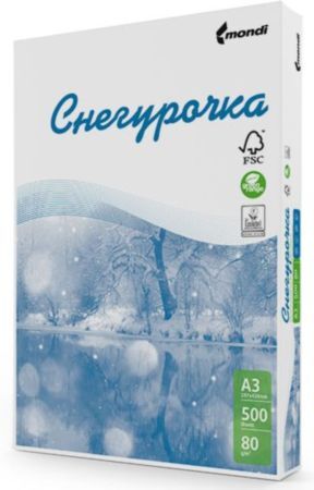 Бумага А3 500л 80гр. Снегурочка 96% категория С Mondi Business Paper {Россия}