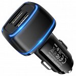 Автоматическое зарядное устройство-2USB Borofone BZ14, черный