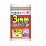 Бумажные полотенца для кухни повышенной плотности Crecia &quot;Scottie f!ne&quot; (150 листов в рулоне) х 1 рулон / 24