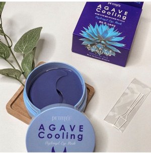 PETITFEE Патчи для глаз гидрогелевые охлаждающие с экстрактом агавы Agave Cooling Hydrogel Eye Patch, 60 шт.