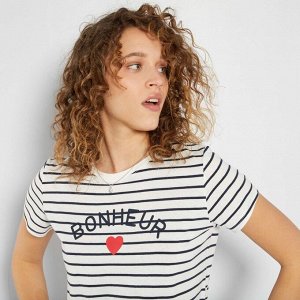 Пижамная футболка Eco-conception - белый