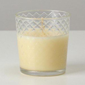 Свеча ароматическая в стакане "Новогодний снег", время горения 30 ч