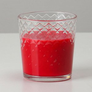 Свеча ароматическая в стакане ""Яблоки в карамели"", время горения 30 ч
