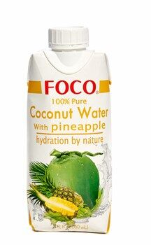 Кокосовая вода с соком ананаса "FOCO" 330 мл Tetra Pak