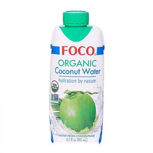 ORGANIC кокосовая вода "FOCO" 330 мл Tetra Pak