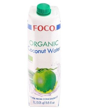 ORGANIC кокосовая вода "FOCO" 1000 мл Tetra Pak